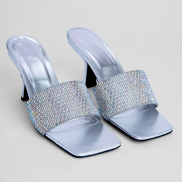 BY FAR Silver Heels - Picture 1 of 16